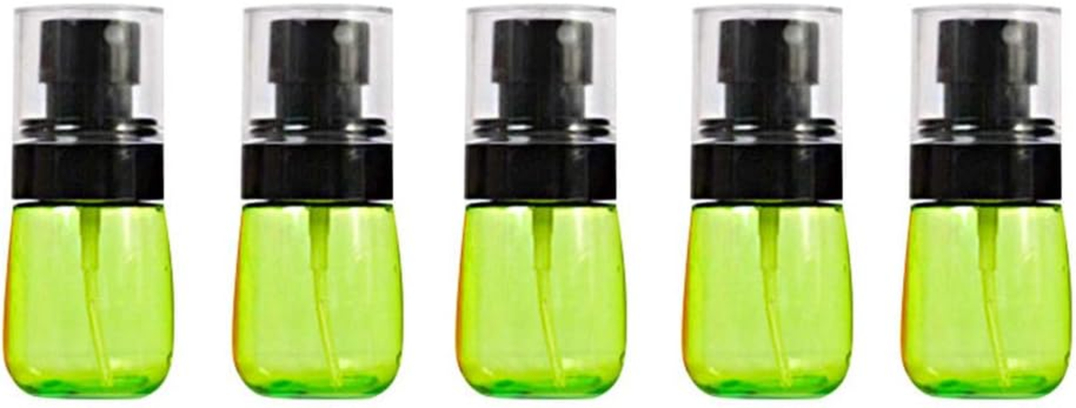 Lihaer Empty Atomiser Bottles Portable Small Spray Bottles Set with 5 Pieces Fine Mist Clear Squirter Liquid Containers for Home, Garden, Cleaning, Travel, Perfume Pink 2# 30Ml