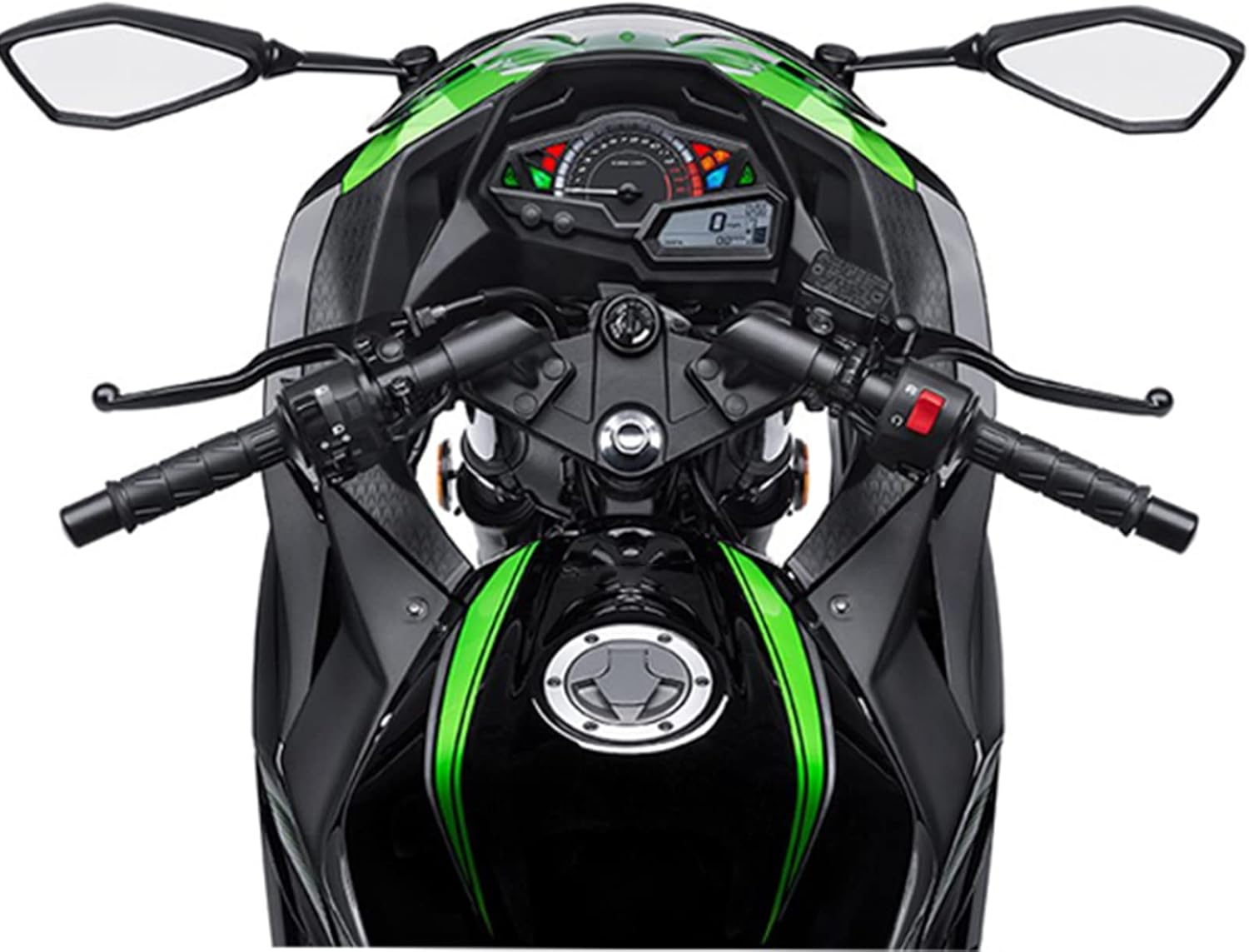 Motorcycle Handlebar, 7/8'' Handle Bar Compatible with Kawasaki Ninja 250 250 R EX250J 2008-2012, Ninja 300 EX300 2013-2017 (Right) image number 3