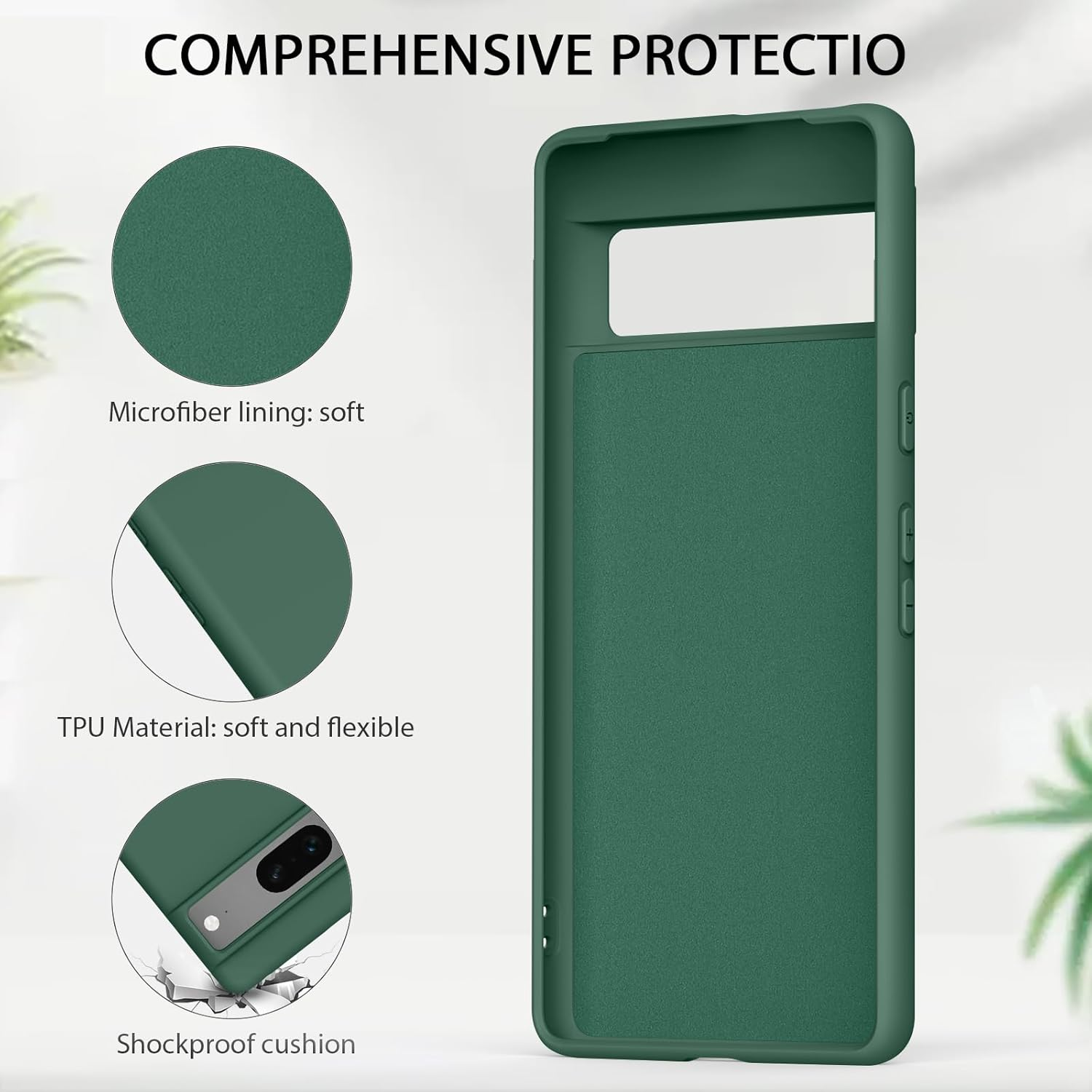 Meliya Case Compatible with Google Pixel 7, Stylish Silicone Slim Full Body Protective Phone Cover for Google Pixel 7 Case 6.3 Inch image number 4