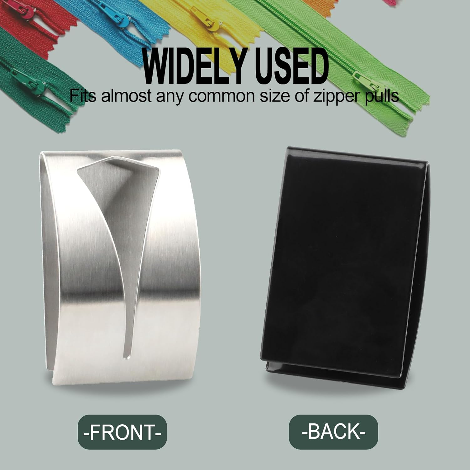 Zipper Jig Tool, Quick Zipper Jig Sliders for Zipper Pulls, Stainess Steel Zipper Installing Tool for Pants, Dresses(2 Pack) image number 5