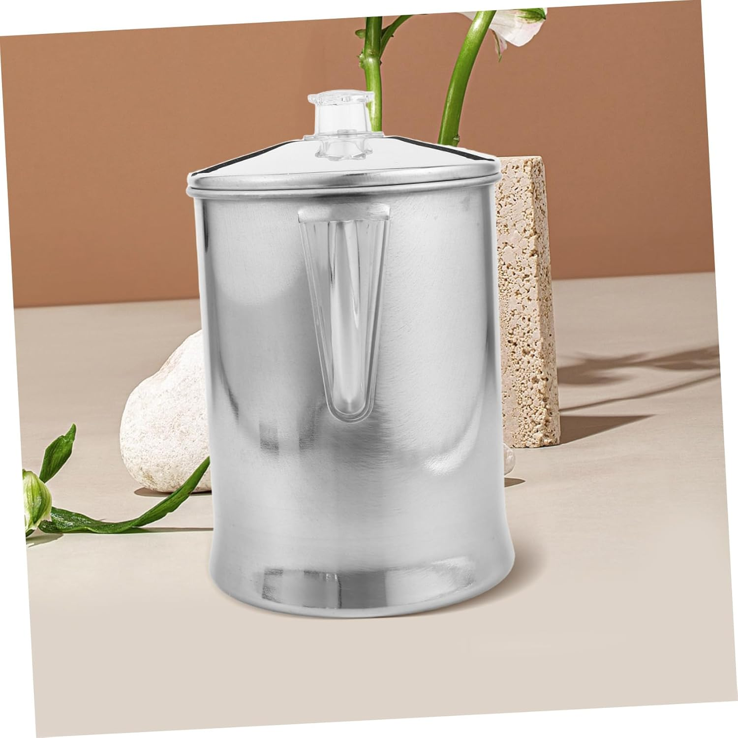 HAKIDZEL Aluminum Camping Coffee Kettle with Handle Large Capacity Portable Pitcher for Outdoor Hiking Travel Office Brewing Coffee Tea and Hot Water image number 6