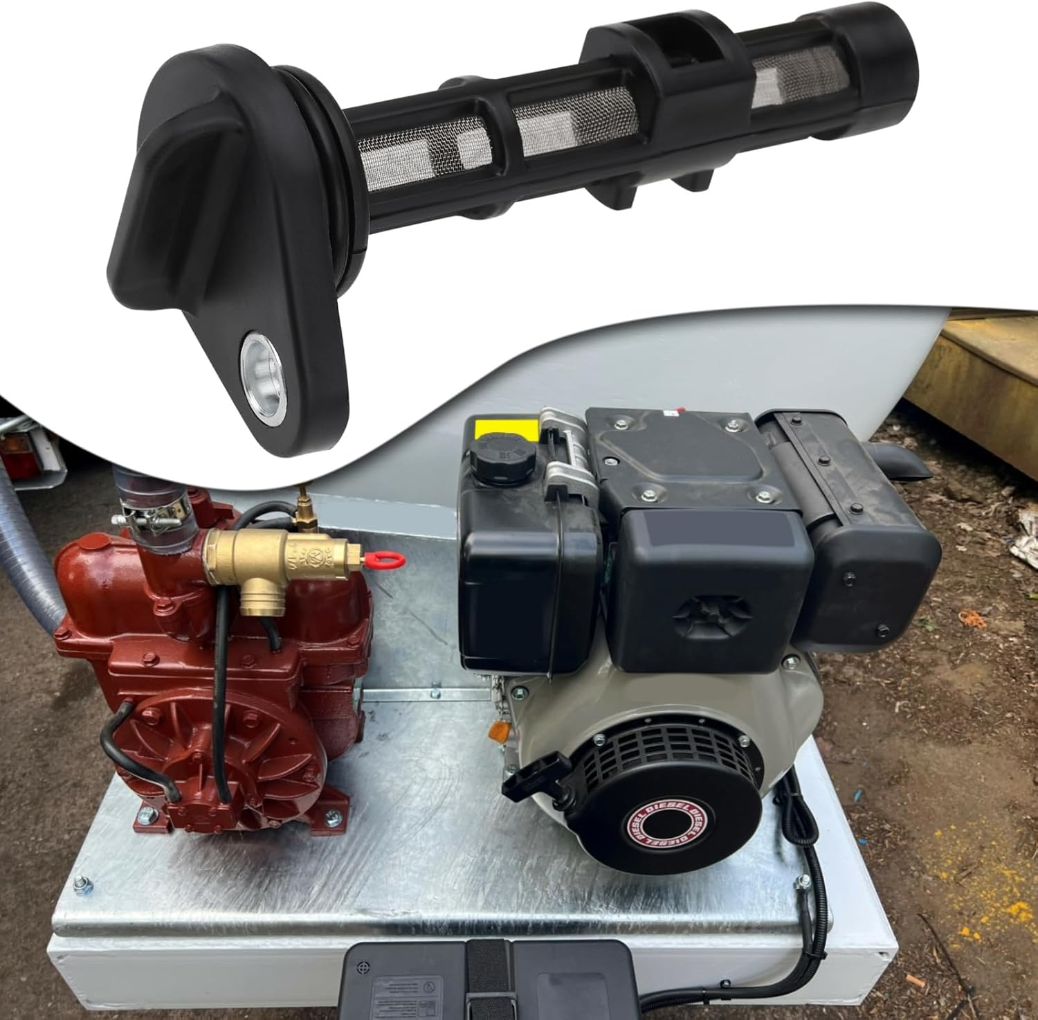 Ecsing 2PCS Oil Filter Strainer with Seals Diesel Engine Filter OE:114250-35070 Compatible with Yanmar L40 L48 L70 L90 L100 Diesel Engines 99X43X32Mm image number 4