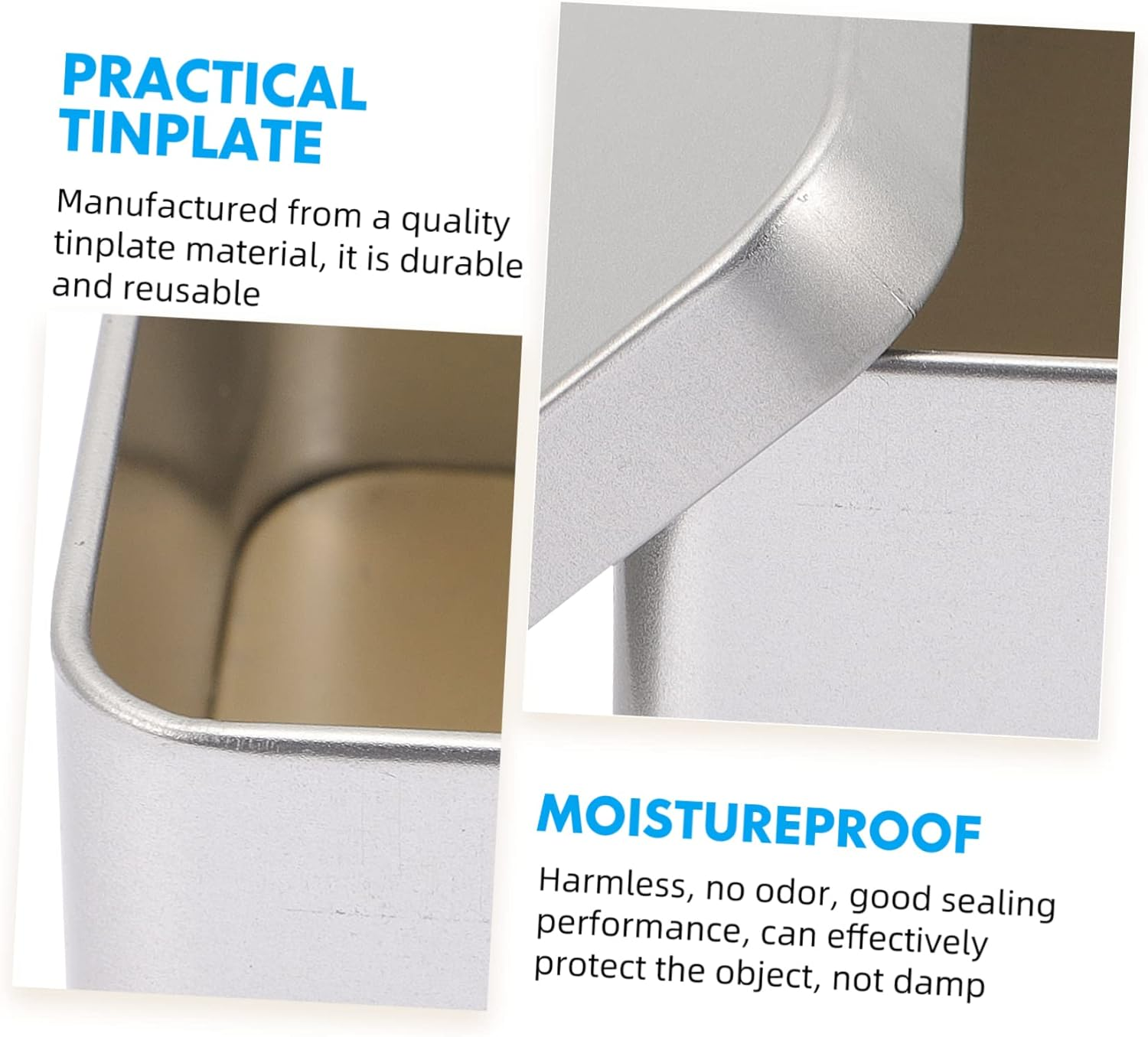 GRIRIW 5Pcs Tinplate Storage Can Home Tea-Leaf Jar Tea Container Home Supply Tin image number 2