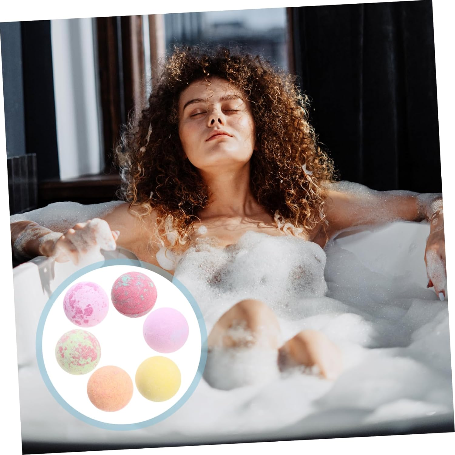 Mikinona 12Pcs Spa Bath Balls Bathing Bombs Minerals Women Rejuvenating for Smooth Skin image number 3