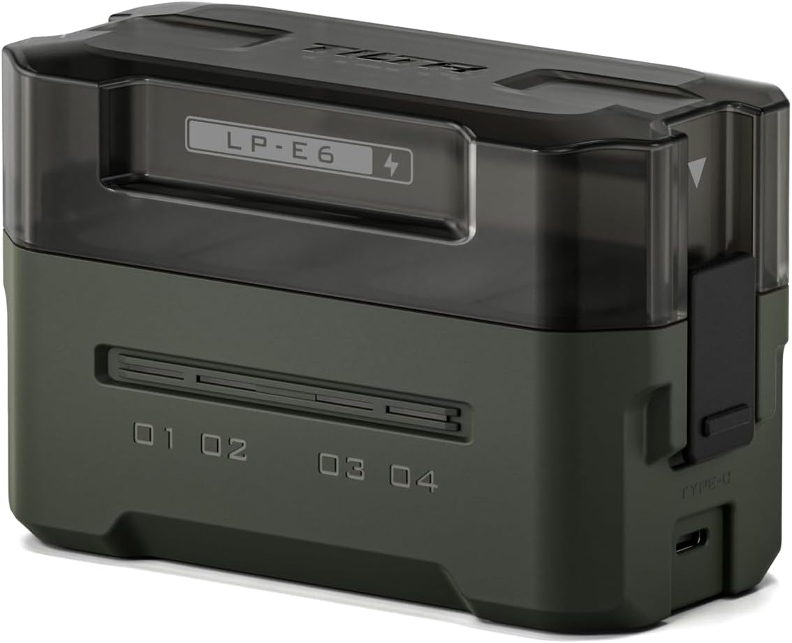 Tilta Portable Charging Station for LP-E6 (4 Channel) - Green image number 1
