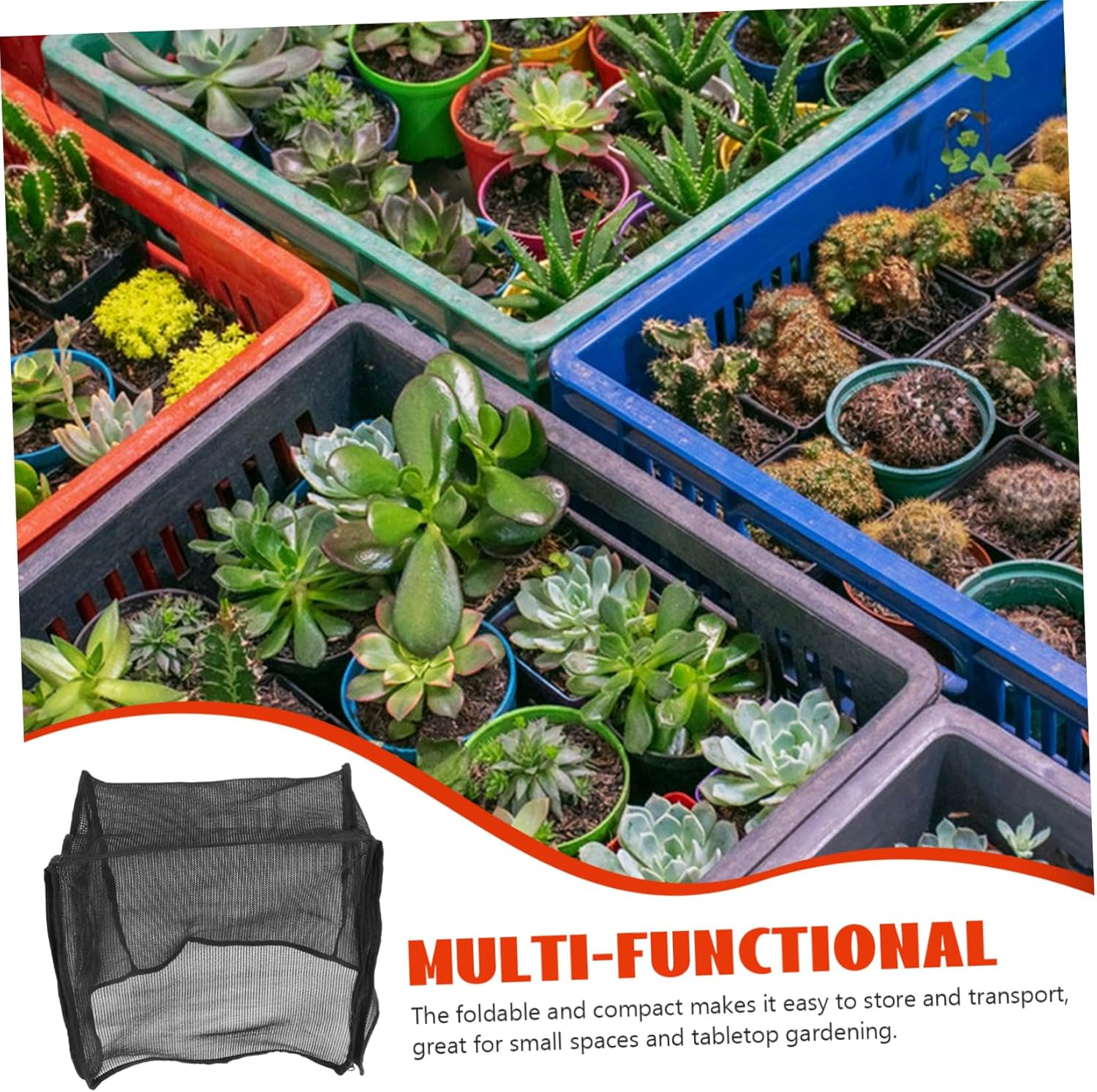 ORFOFE Succulent Planting Box Portable Mushroom Greenhouse Mycology Supplies Tabletop Display image number 1