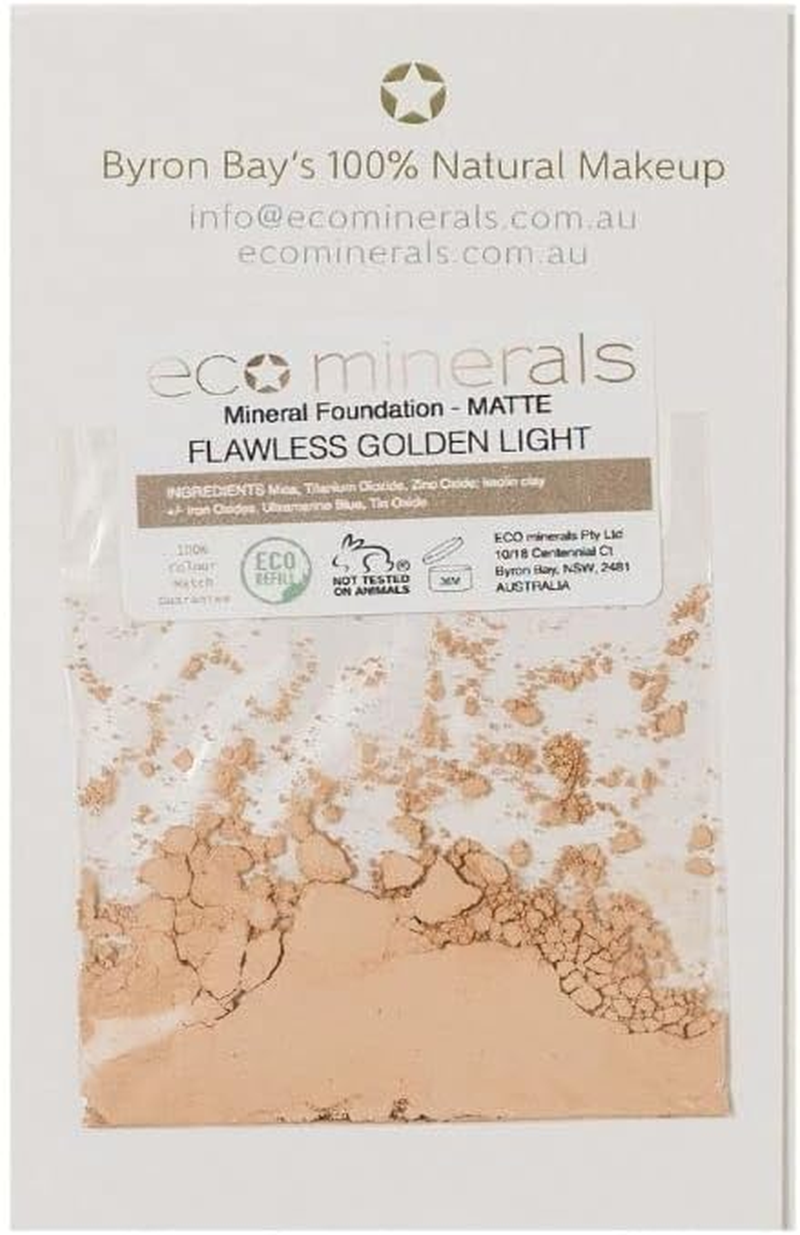 Eco Minerals Flawless Foundation Sample 3 G, Golden Light (Pack of 2) image number 1