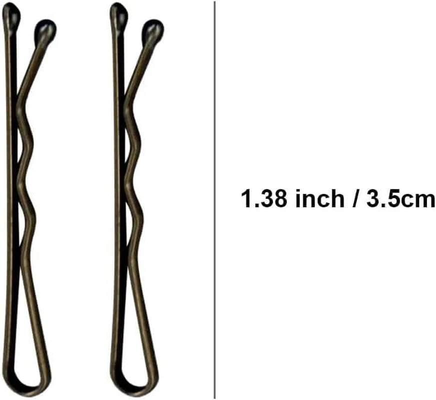 Mini Bobby Pins with Cute Case for Women, 200 Pack Small Hair Pins for Styling and Buns, Rust Resistant and Non-Slip Grip,(Brown) - Tisuff image number 4