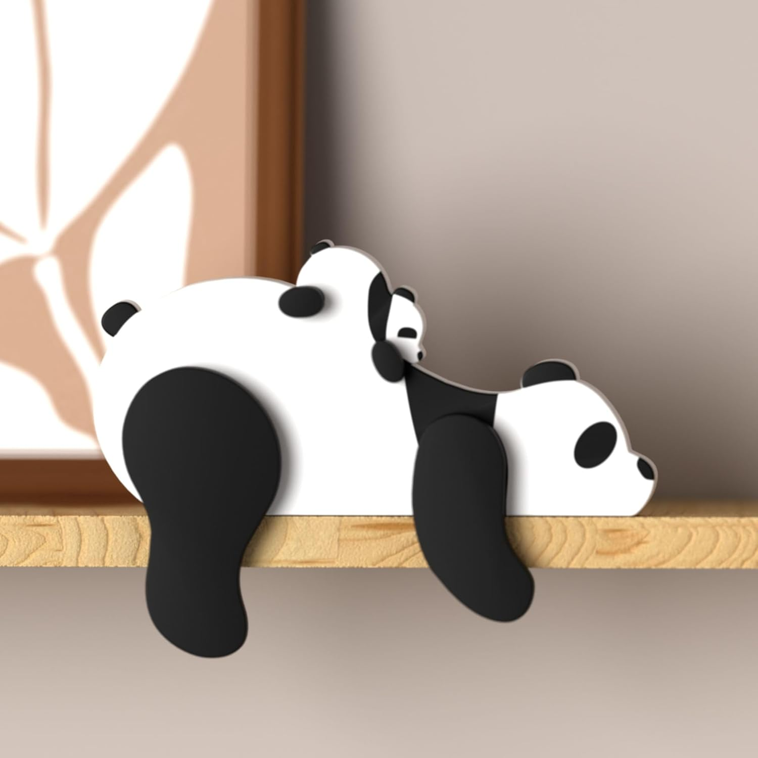 Woodland Nursery Decor - Wooden Animal for Baby Boy Nursery Decor, Forest Decoration for Room, Shelf, Bedroom (Bear)