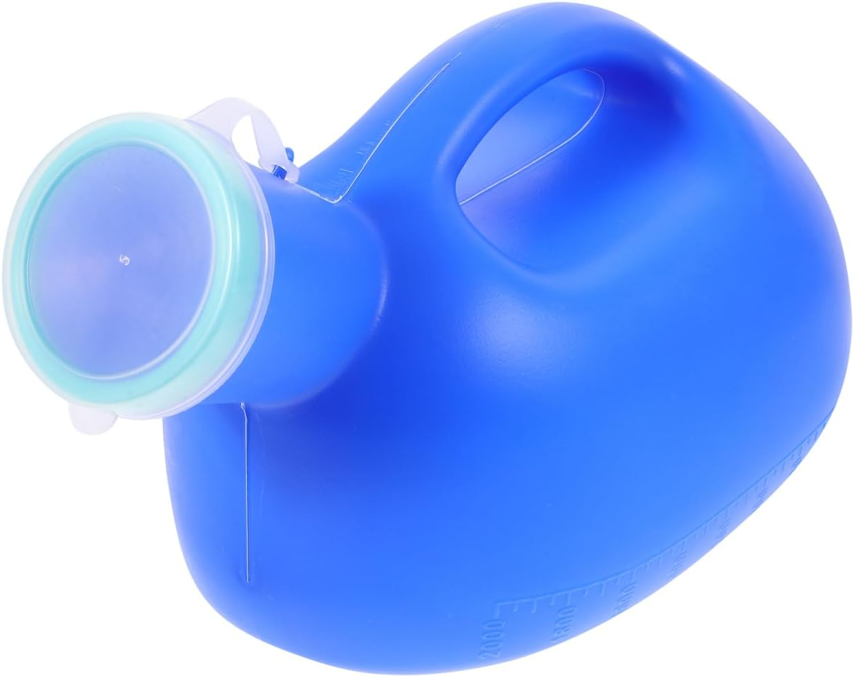 Car Portable Urinal Bottle with Lid Male Urinal Portable Spill Proof Urine Pot for Elderly Children Night Use Blue Plastic 9.4 Inch image number 2