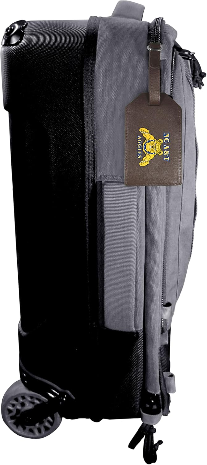 Siskiyou North Carolina A&T Aggies Leather Luggage Strap, One Size, Team Colors image number 3