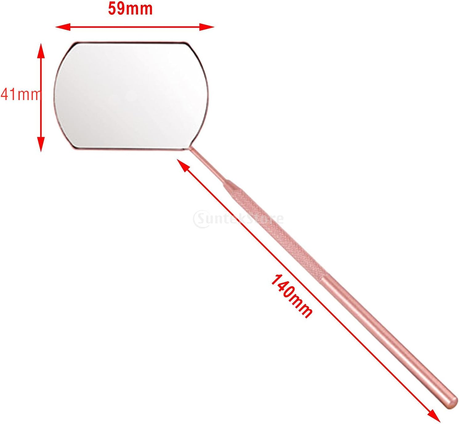 Extra Large Lash Mirror Rectangle Stainless Steel Eyelash Mirror Eyelash Extension Mirror Makeup Mirror for Eyelash Extension Supplies - Pink image number 3