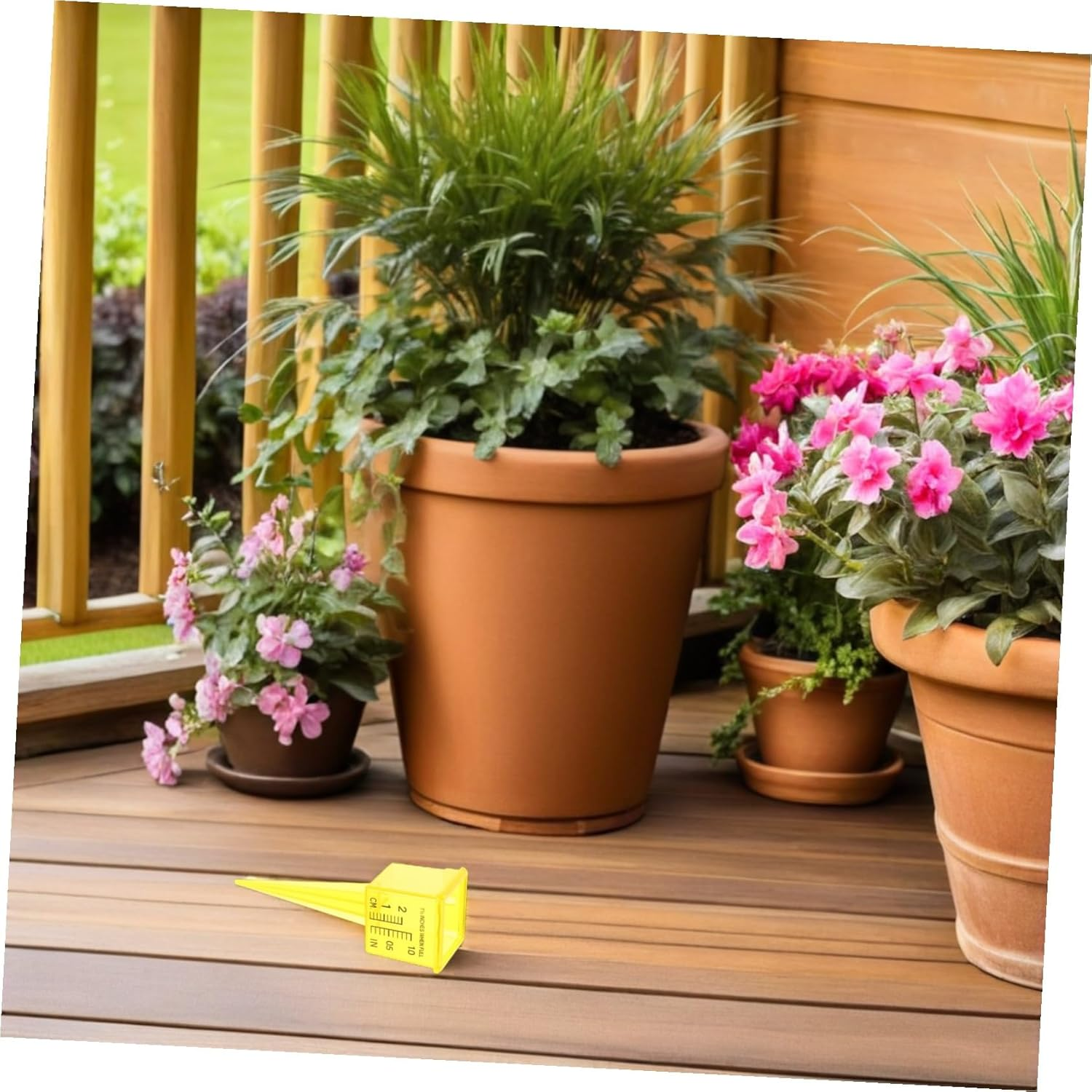 LALAFINA 20Pcs Lawn Rain Gauge Sprinkler Measurement Tool with Wide Mouth for Accurate Rainwater Monitoring in Garden Patio Dual Scale Quick Connect Design image number 4