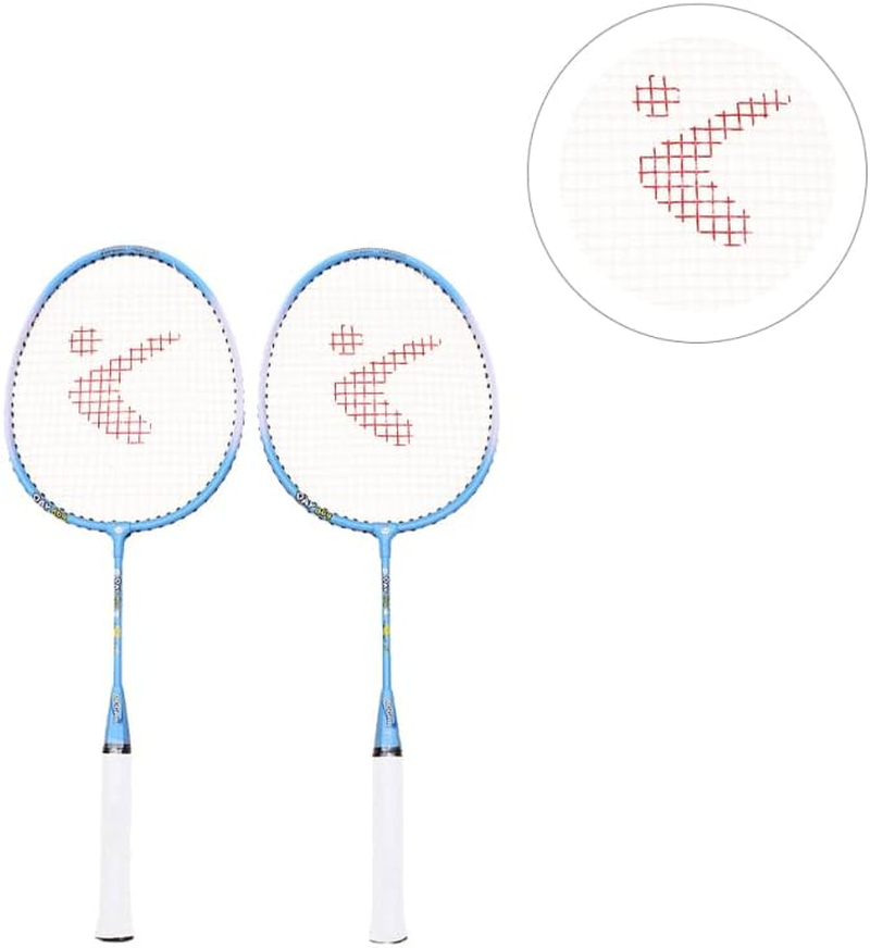 Kids Badminton Racket Set Aluminium Alloy Lightweight Cartoon Design Training Rackets for Children Outdoor Exercise Practice image number 6
