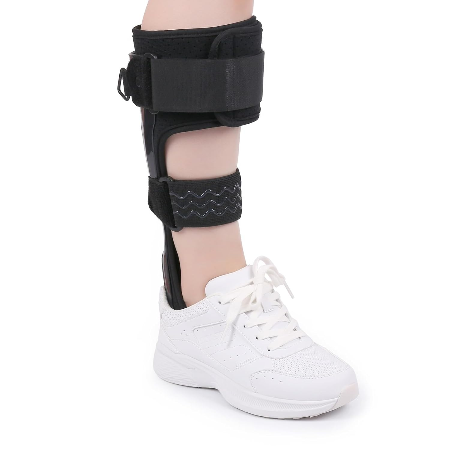 Medical AFO Foot Drop Brace Ankle Foot Orthosis Drop Foot Stabilizer Support for Walking with Shoe for Men and Women for Stroke, MS, Hemiplegia, ALS (Xl-Right) image number 1