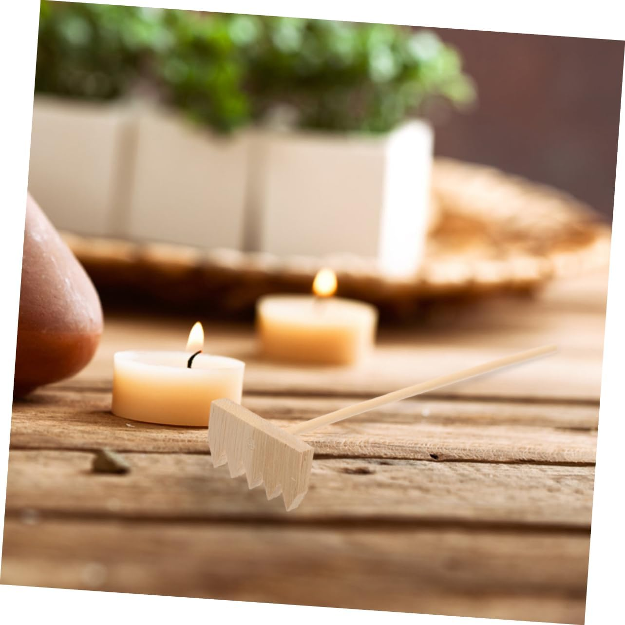 Kisangel 6Pcs Sand Table Accessories Mini Gardening Tools Rakes Tray Crafts for Home Miniature Rake Garden Supplies image number 4