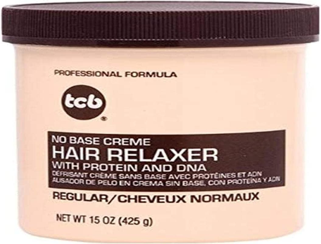 Tcb No Base Creme Hair Relaxer Regular 15Oz. Jar