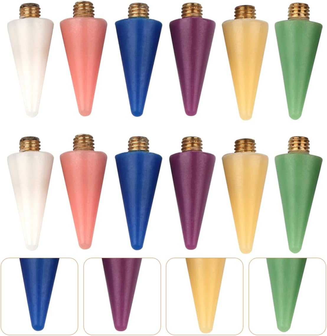 ELAYARD Dual Ended Nail Dotting Pen Tool 12 Replacement Tips for Rhinestone and Gem Picker for Nail Art Decoration and DIY Crafts image number 4