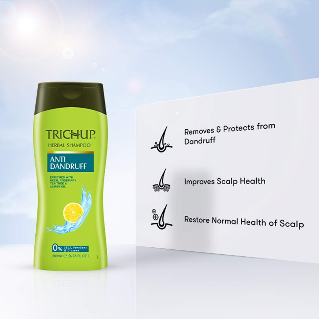 Trichup Anti-Dandruff Kit (Anti-Dandruff Oil (100Ml), Anti-Dandruff Shampoo (200Ml) (PACK of 2) image number 1