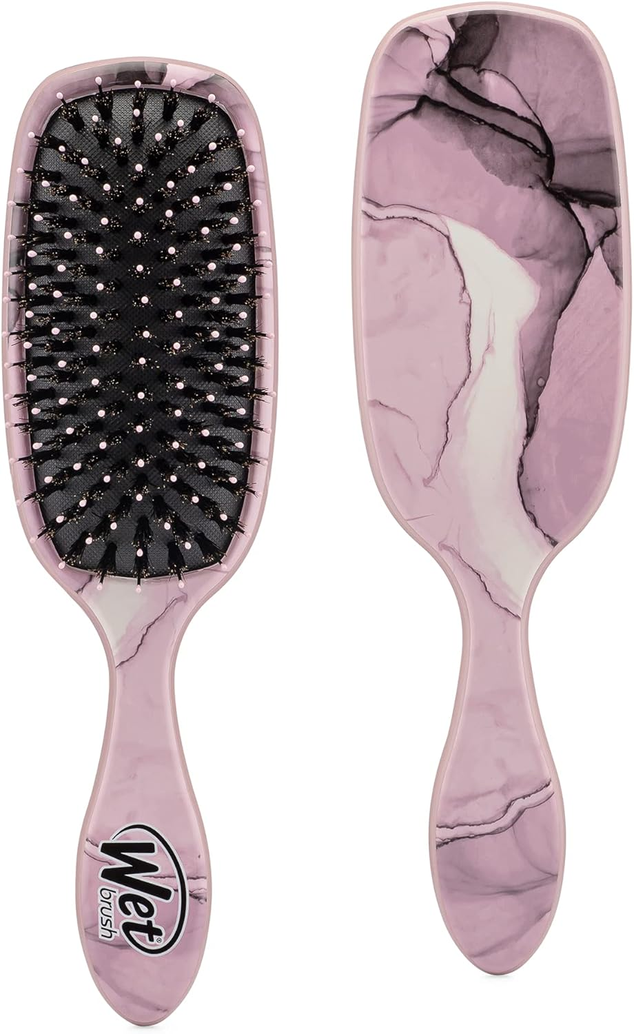 Wet Brush Shine Enhancer Hair Brush, Artic Blue - Exclusive Ultra-Soft Intelliflex Bristles - Natural Boar Bristles Leave Hair Shiny and Smooth for All Hair Types - for Women, Men, Wet and Dry Hair