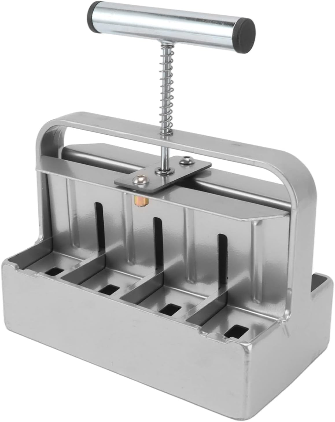 Manual Soil Block Maker, 8Pcs 1.6Inch Soil Blocker with Comfort Grip Handle Aluminum Alloy Handheld Seed Blocker Soil Blocking Tool for Seed Stater Tray, Garden Tool image number 3