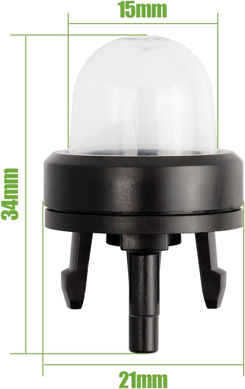 Bestgle 10 Pcs Carburetor Oil Bubbles Petrol Snap in Primer Fuel Bulb Pump for Stihl Ryobi WALBRO Husqvarna Chainsaw Gasoline Saw image number 1