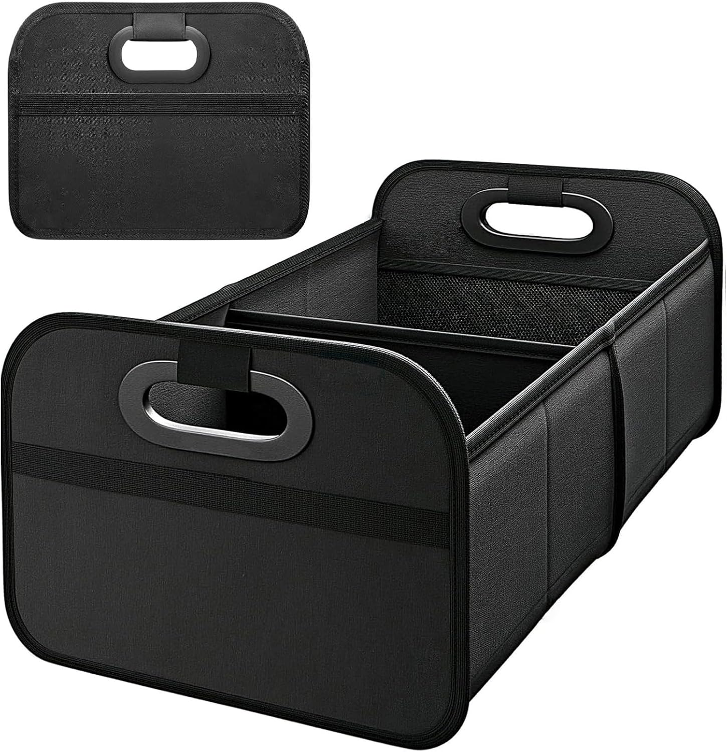 Car Boot Organiser, Car Storage Organiser, Super Capacity Portable Car Boot Tidy Foldable Waterproof Auto Storage Bag Cargo Trunk Groceries Organizer, Auto Accessories Universal (Black) image number 3