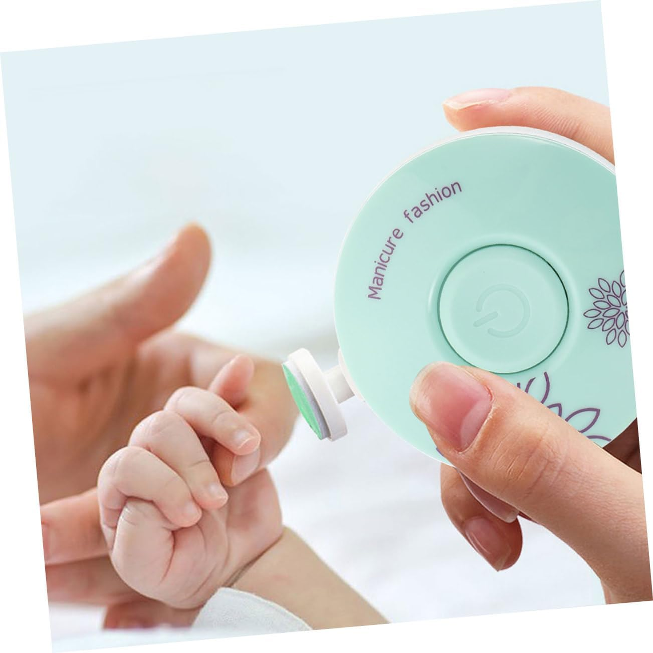 Kisangel Electric Nail File Set Nail File Cuticle Pusher Buffing Block Drill Clippers Scissors Manicure Tool Safe for Boys and Girls image number 4