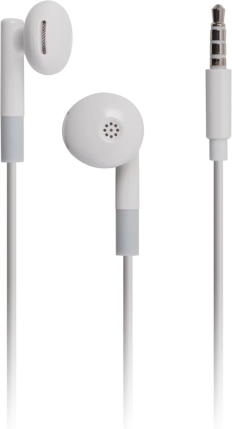 Kitsound Play Ear Canal Headphones with Volume Control and Tangle-Free Cable - White image number 3