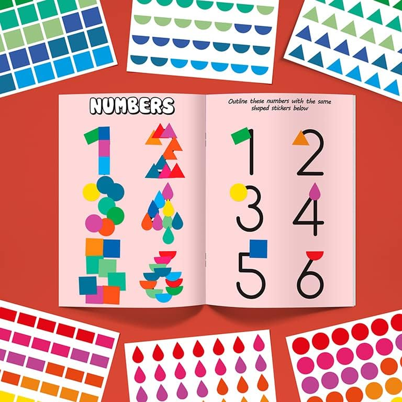 Avery Kids Sticker Activity Book, Ages 4+, Red, over 400 Stickers (620003) image number 3