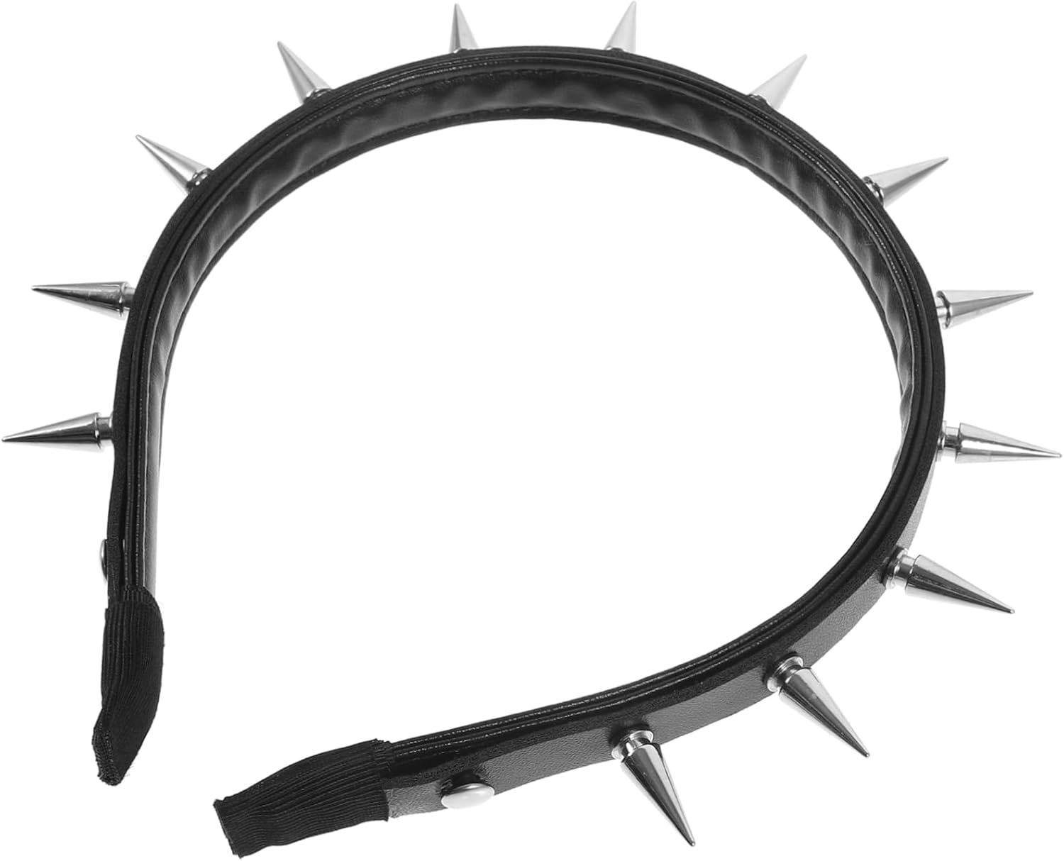 Spiked Studded Headband Lightweight Goth Hair Accessory for Women Teen Party Halloween Costume Fashion Headpiece image number 4