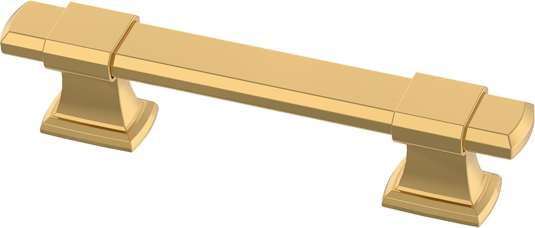 Franklin Brass Adjusta-Pull Chamfered Edge (5-Pack) Adjustable Drawer Pulls/Cabinet Handles 1-3/8" to 6-5/16" Hole Center Modern Gold Hardware Kitchen Door, Drawers, Dressers, Furniture P49107-117-B