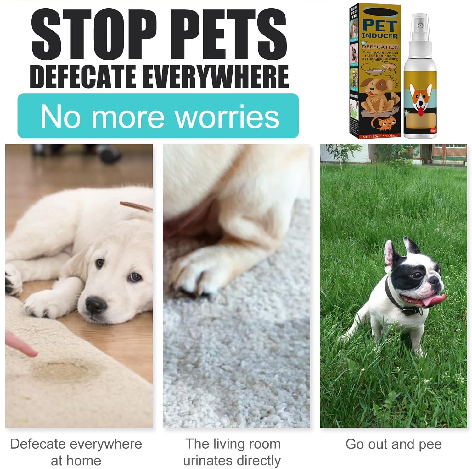 Potty Training Spray, Potty Here Training Aid Spray, Dog Attractant Spray, Potty Training Aid, Puppy Potty Training Spray, Potty Here Training Aid Spray, Puppy Training Spray Dog Cat image number 3