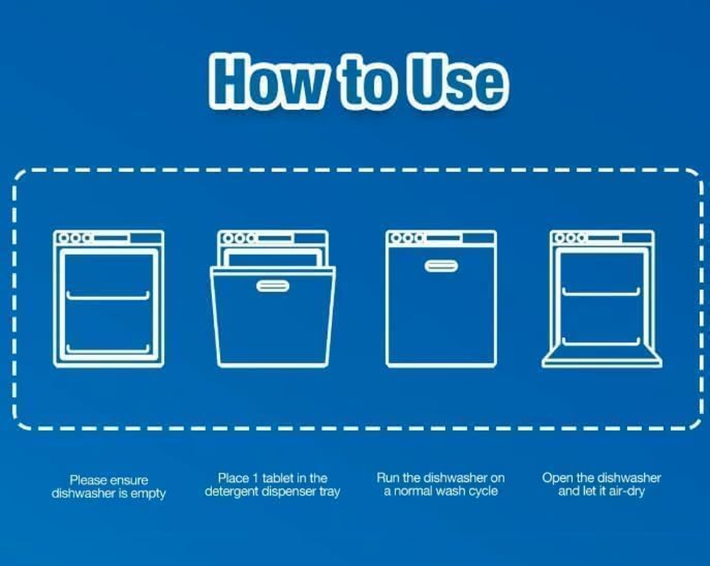 30 Pack Dishwashing Cleaner Tablets-Ultimate Cleaning Power for Sparkling Dishes. Individually Wrapped,Deep Cleaning, Removes Grease & Limescale, Compatible with All Machines. 20G/Pc-600Grams image number 3