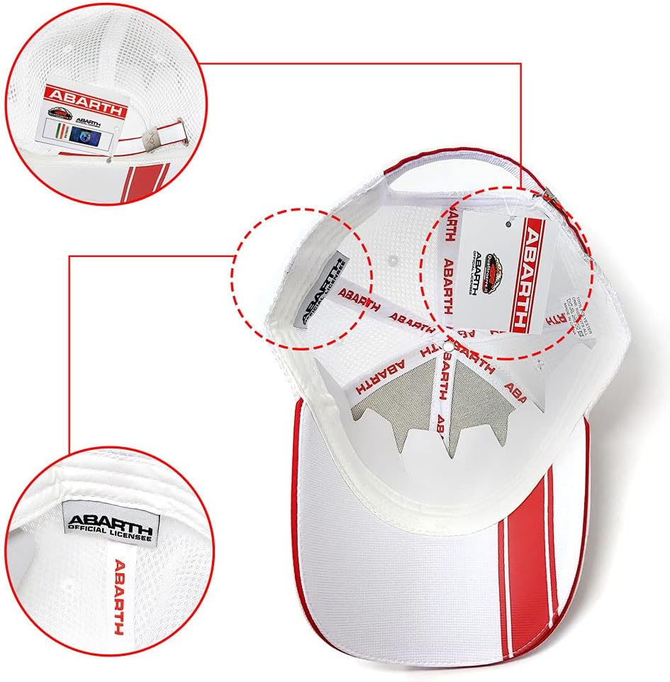 Abarth 18104 21734 Official Summer Cap, White image number 5