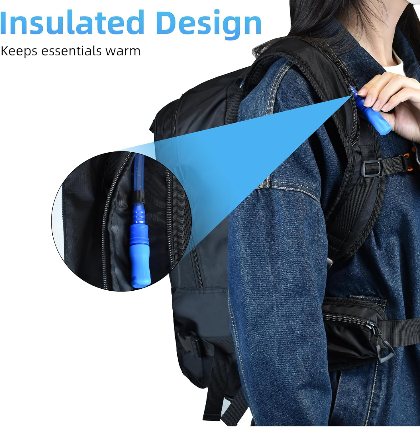 AUMTISC Ski Backpack,25L Lightweight Snowboard Backpack,Hydration Backpack for Skiing,Snowboarding, Hiking,Traveling