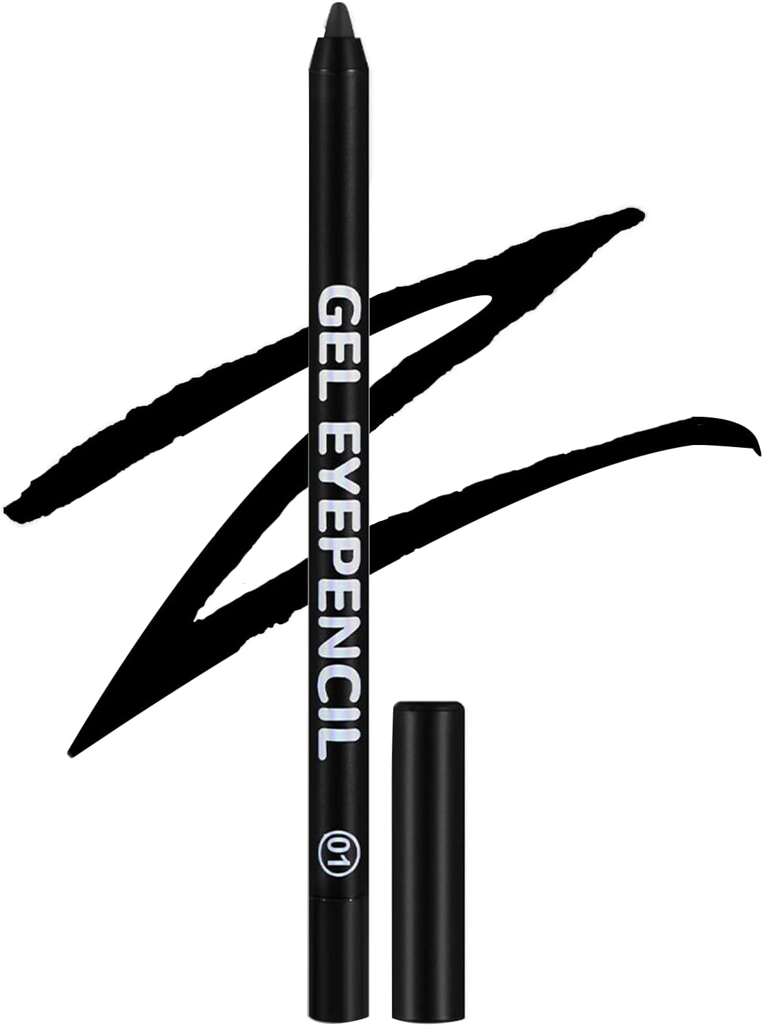 Purple Matte Eyeliner Gel Pencil &ndash; Waterproof, Smudge-Proof, Long-Lasting, High-Pigment Plum Eye Liner Pen