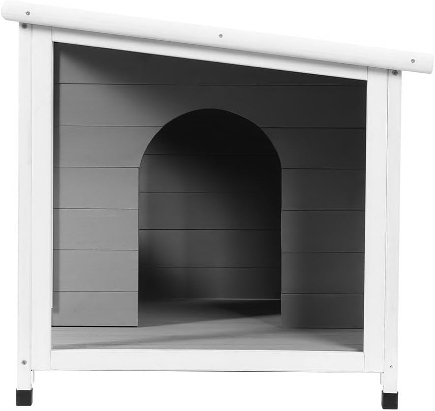 Large Wooden Dog Kennel Outdoor Indoor Puppy House Log Cabin Pet Shelter image number 3