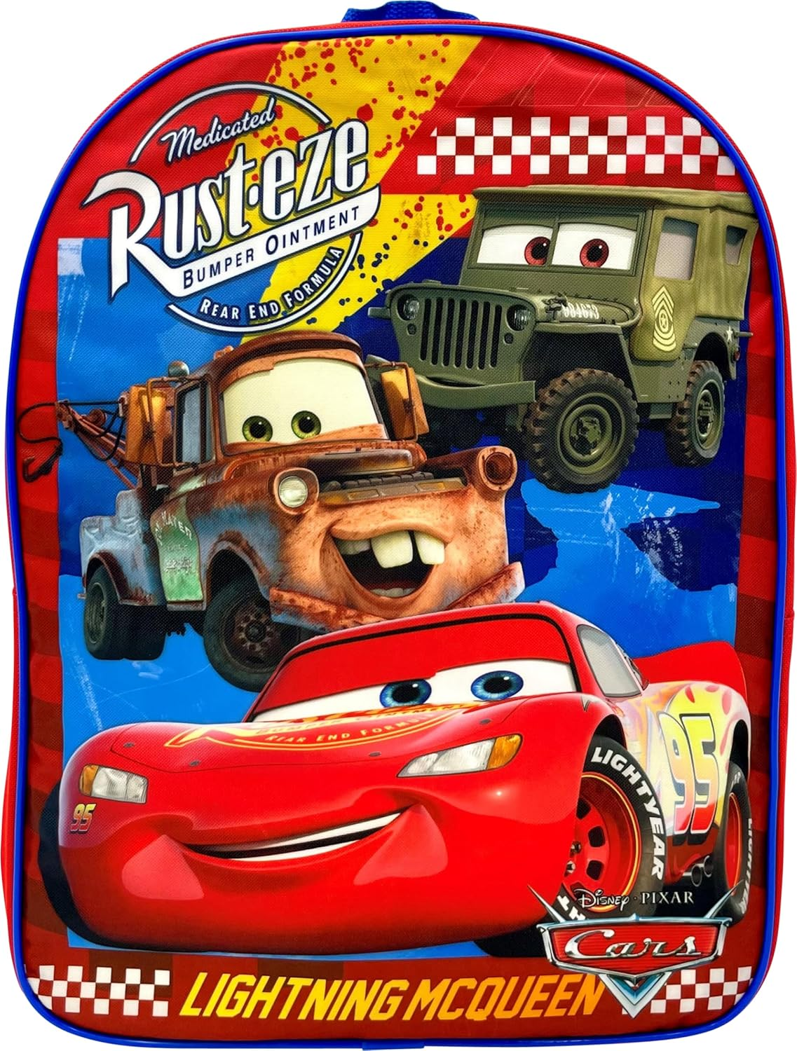 Ruz Disney Kids School Backpack with Lunch Box Set. 2 Piece 15&rdquo; Book Bag and Lunch Box Bundle (Cars) image number 5