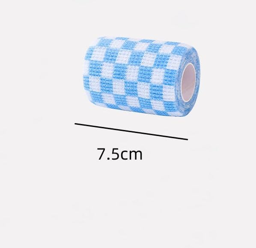 Pet Dog Out of the Anti-Dirty Leg-Binding Tape Self-Adhesive Cloth Belt, Walking Dog Foot Protection Cloth Belt，Suitable for Cats and Dogs,10Pcs.(Blue and White) image number 4