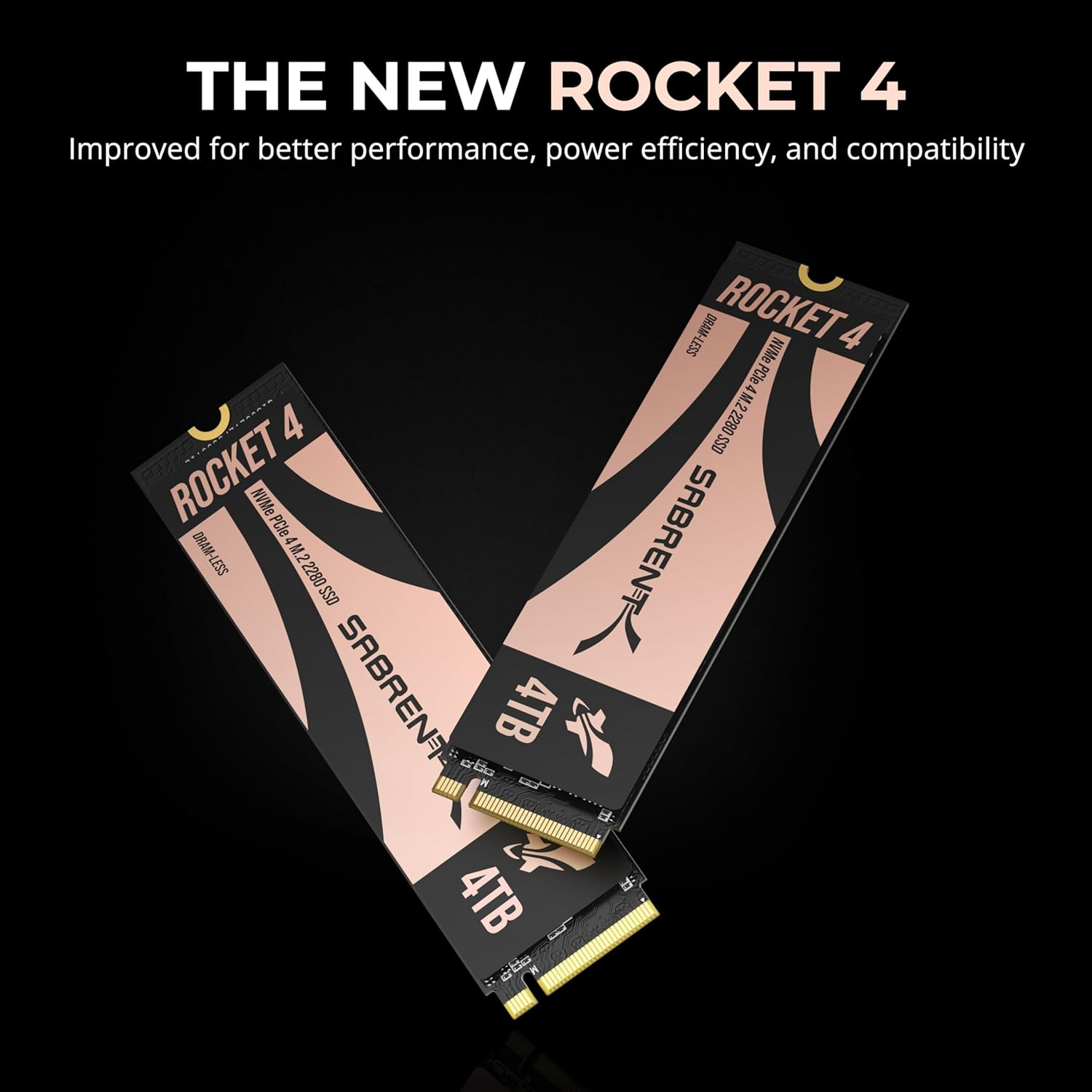 SABRENT Rocket 4 4TB Nvme SSD Pcie Gen4 M.2 2280 Internal Solid State Drive up to 7450Mb/S Read 6400Mb/S Write for PS5 Desktop Laptop Gaming High-Speed Storage Low Heat (SB-RKT4L-4TB) image number 2