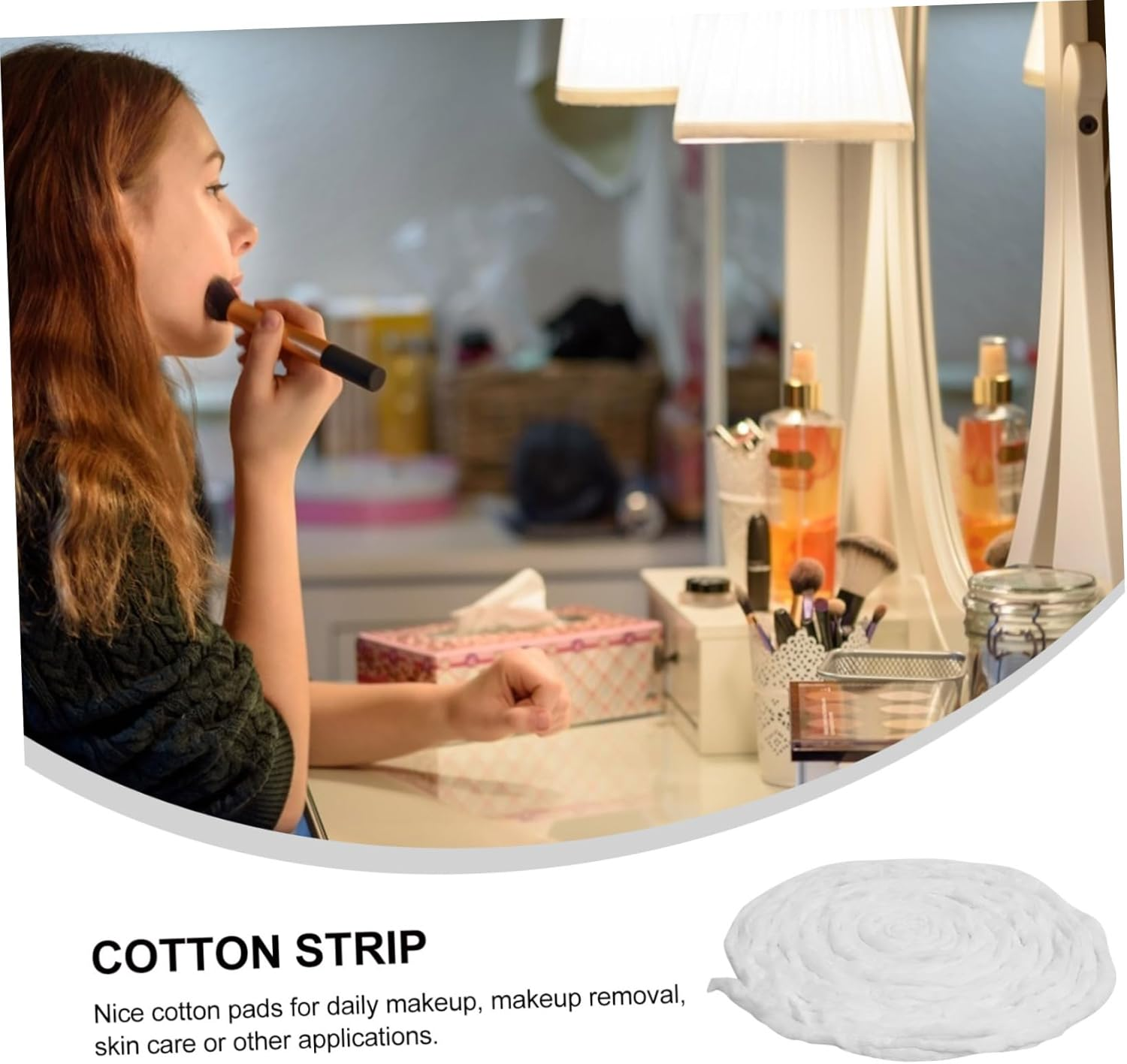 Garneck Disposable Cotton Strips for Hairdressers Absorbent Perm Cotton Adjustable for Dyeing and Curlers in the Hair Studio image number 2