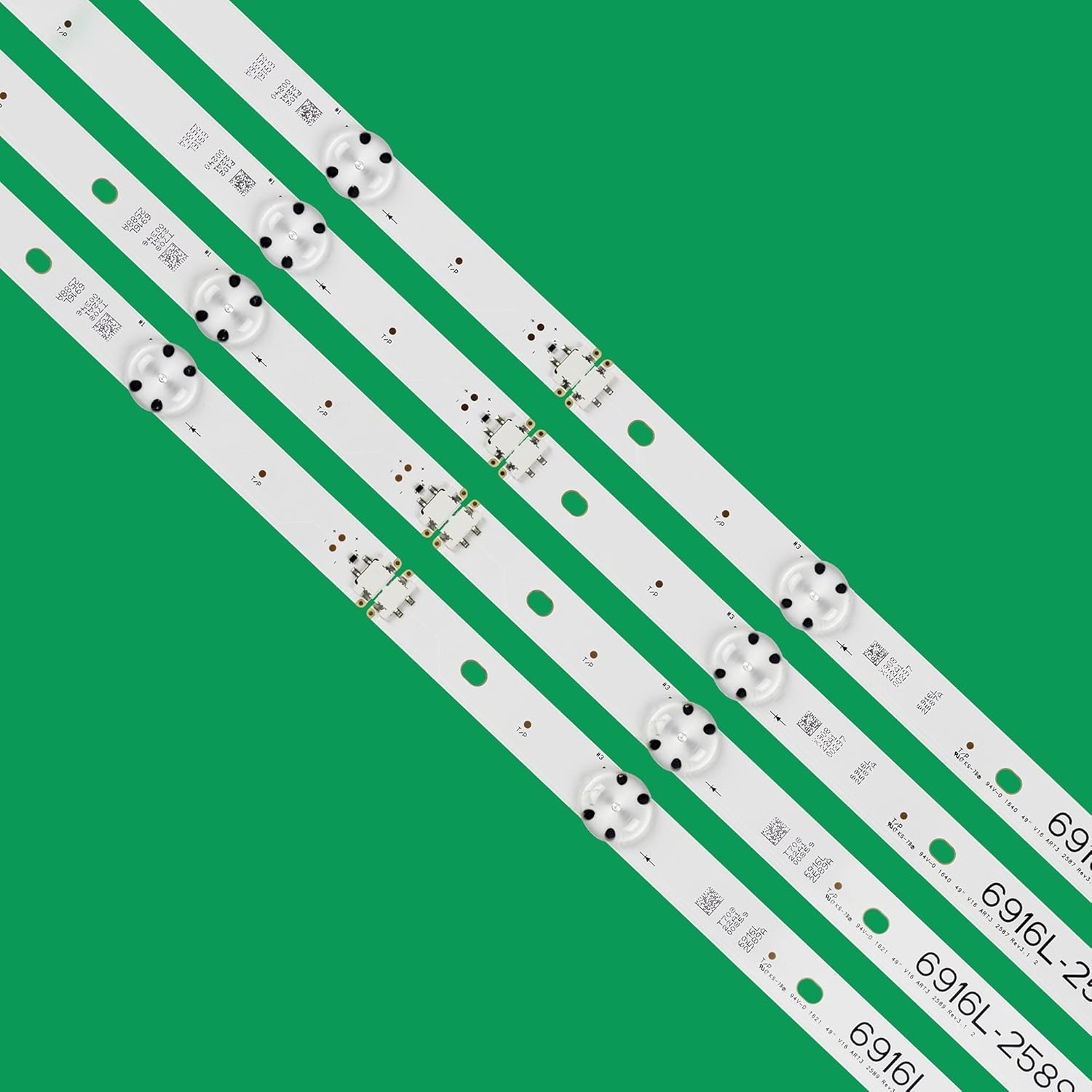 ALMVIS LED Backlight Strip 49LH5700 49LH6000 49LH6000-DB 49LH6000-SB 49LH6000-UB 49LH6600 49LH6610 49LH6680 49LH6600-NB 49" V16 ART3 LED TV Light(2 Set) image number 1