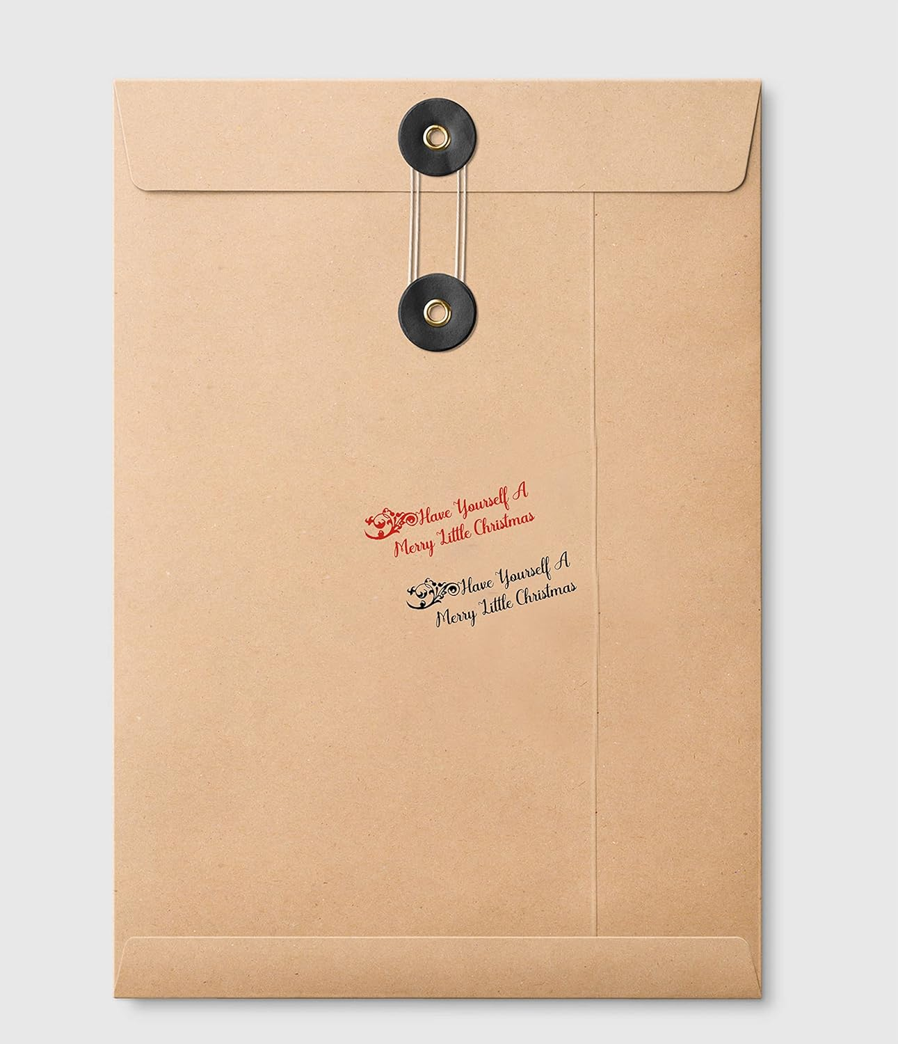 Printtoo Have Yourself a Merry Little Christmas Self Inking Rubber Stamp Pre,Inked Office Stamp, Home Office Business Stationery, 38 X 14 Mm, Red image number 4