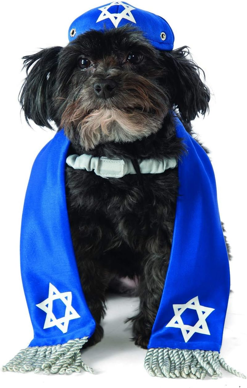 Rubie'S Yarmulke and Tallis Dog Costume, M-L