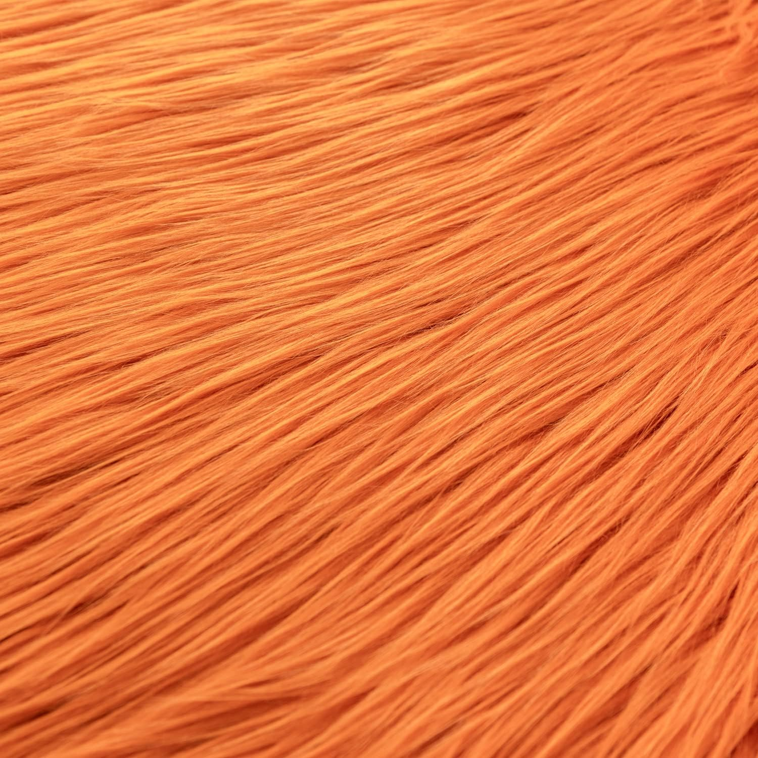 Qidkeo Faux Fur Fabric for Crafts, Gnomes, Animal Costumes, Cushions, Decorations;Orange 20X20In image number 6