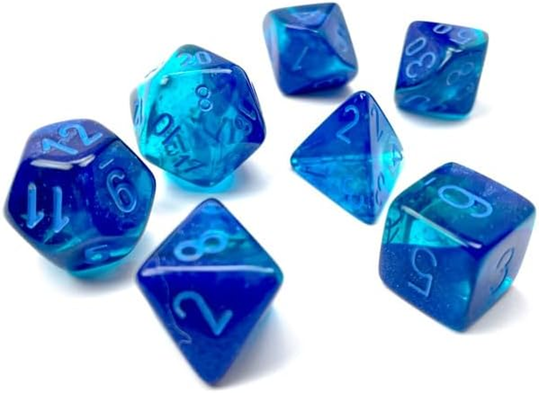 Chessex Polyhedral 7D Gemini Luminary Style Dice Set image number 2
