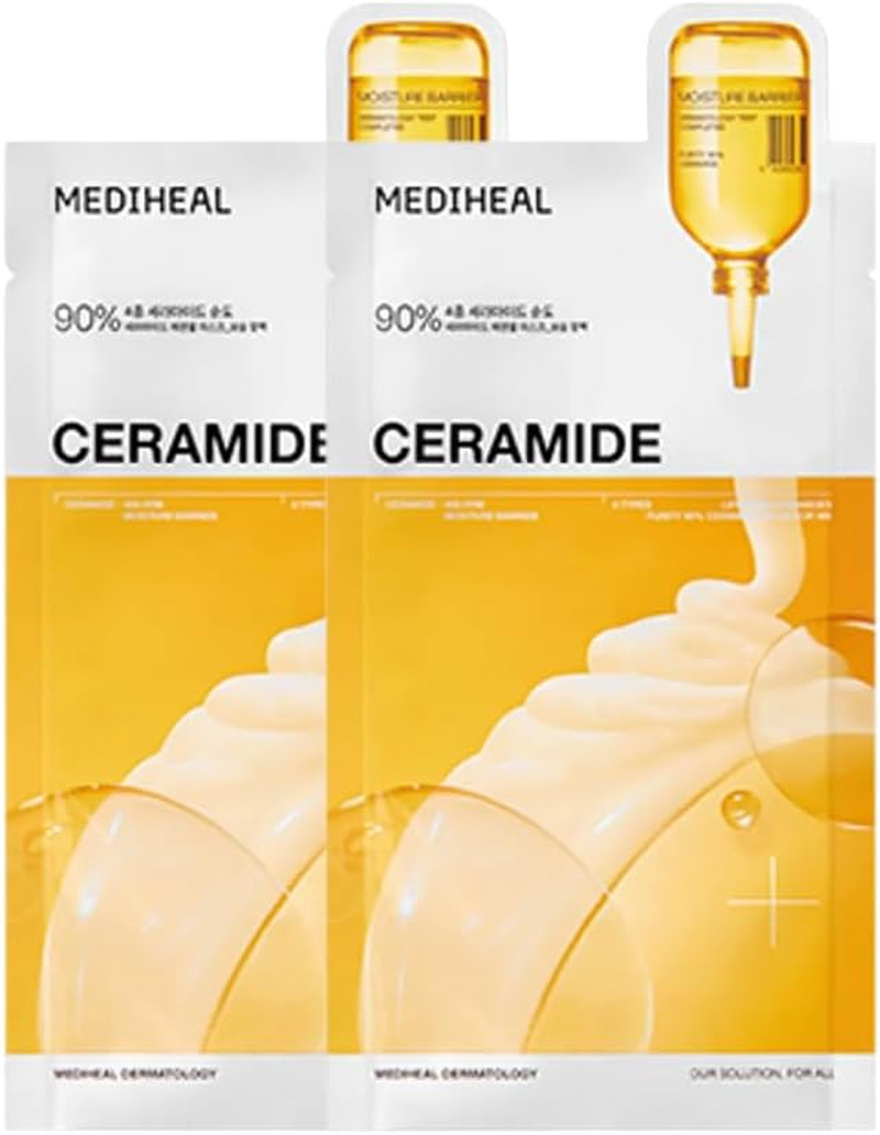 Sheet Mask New Essential HERO 14 Pack (Collagen, Ceramide, Hyalunonate, Madecassoside, Rose PDRN, Teatree, Vitamide). Korean Beauty Promotion Set for Mediheal image number 6