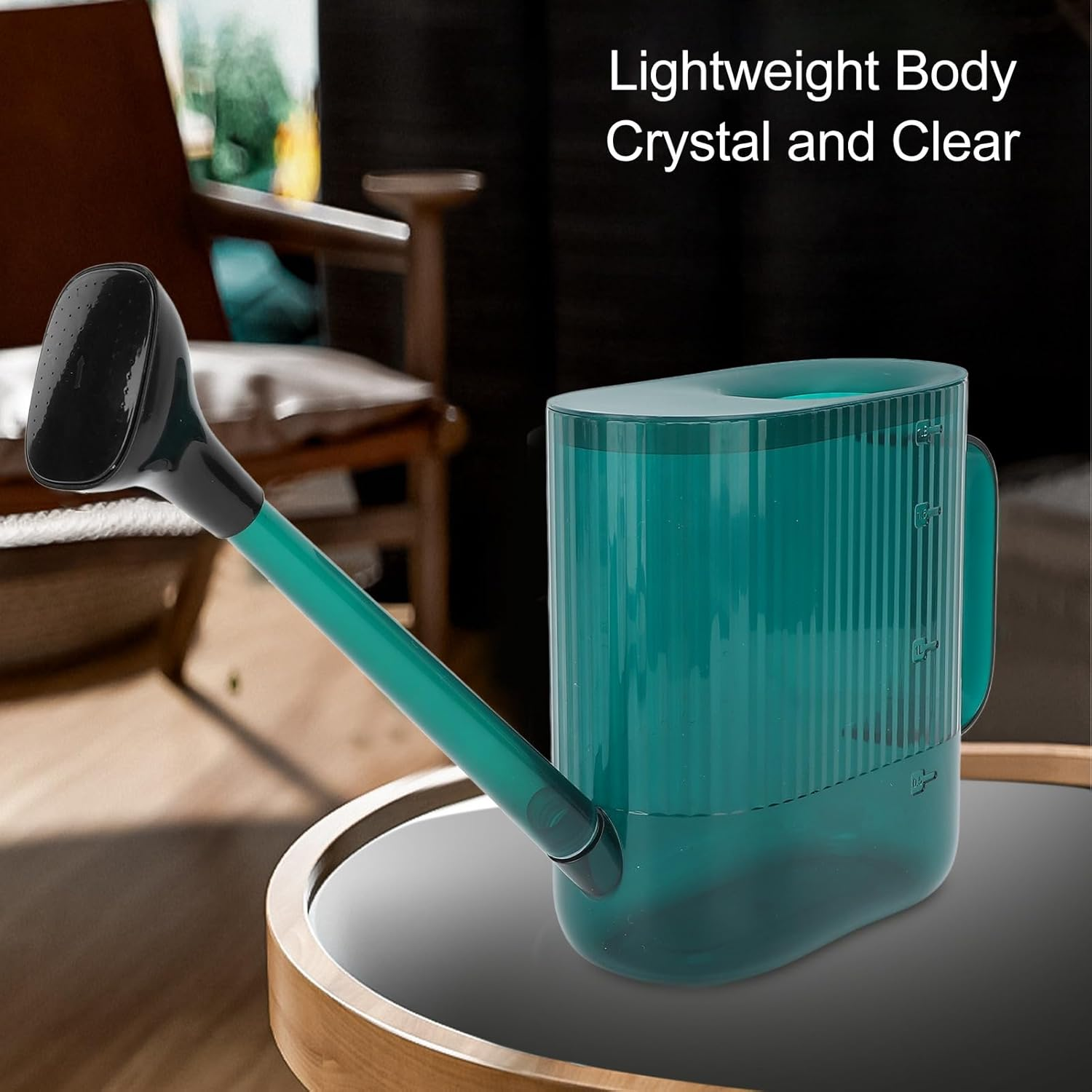 Indoor Watering Can, Multifunctional Drop Proof Easy Using Garden Watering Can Durable for Backyard (Green) - Grey image number 3