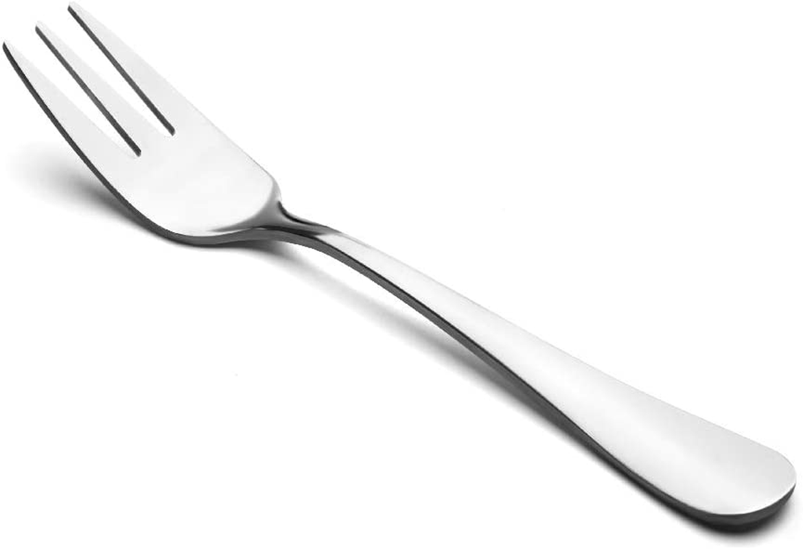 Snamonkia Small Appetizer Forks and Demitasse Spoons Stainless Steel Set of 12, 5.4 Inches, Salad Dessert Coffee Cocktail Espresso Flatware, 6+6 image number 3